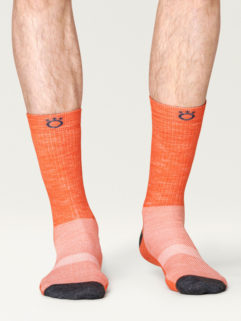 Hiker Merino Light Socks - Orange i gruppen Accessoarer / Strumpor / Vandringssockor hos Röyk (12007343436_r)