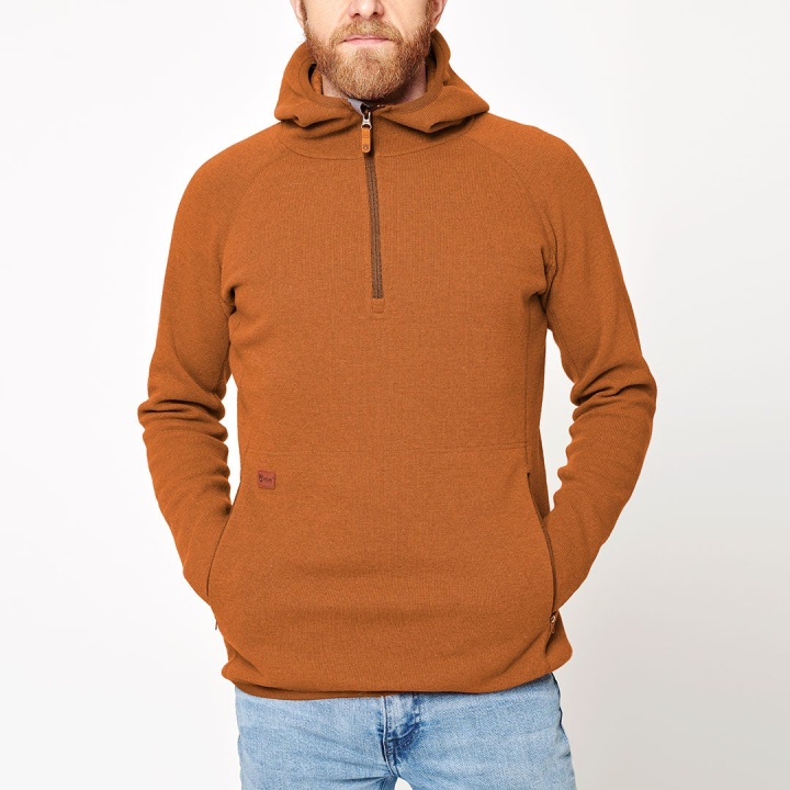 Men's Monk Pullover Wool Hoodie - Orange i gruppen Herr / Tröjor hos RÖYK (18107341_r)