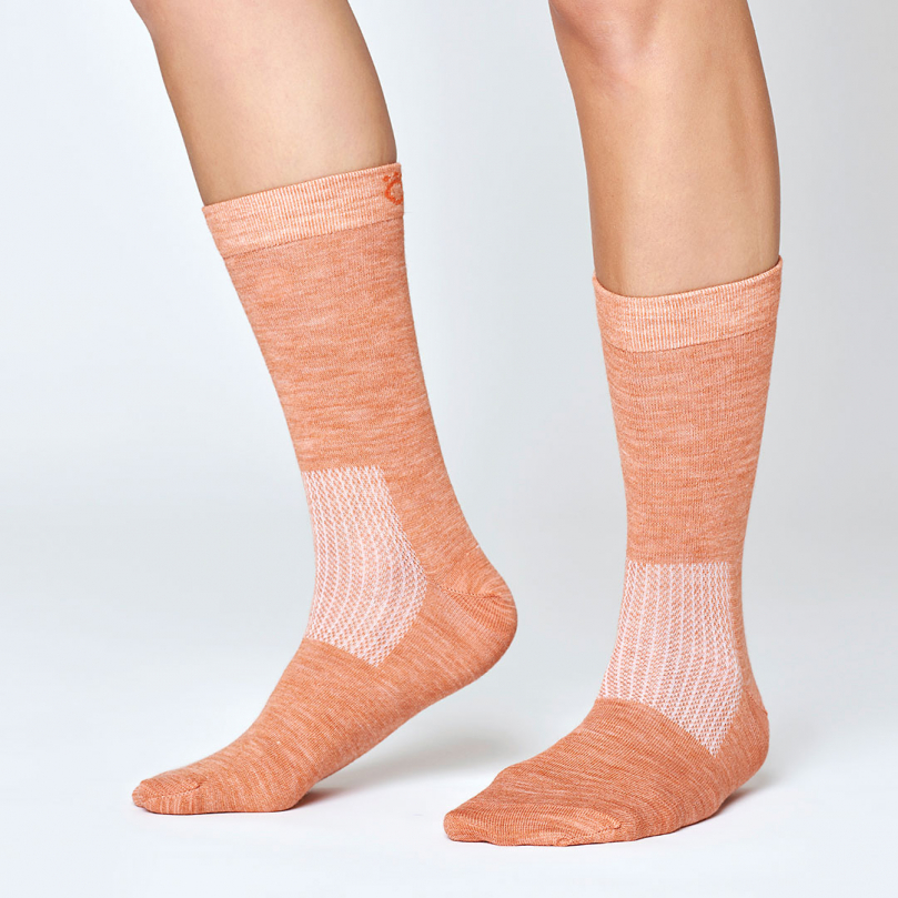 Everyday Merino Socks - Rusty pink i gruppen Accessoarer / Strumpor / Vardagsstrumpor hos Röyk (70063436_r)