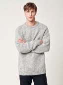 Men's Norrby Wool Sweater - Grey Melange
