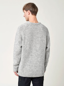 Men's Norrby Wool Sweater - Grey Melange