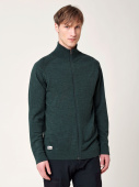 Men's Merino Full Zip Jacket - Forest Green
