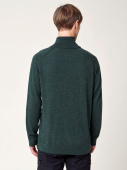 Men's Merino Full Zip Jacket - Forest Green
