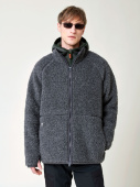 Men's Heavy Wool Pile Jacket - Charcoal