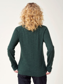 Women's Merino Full Zip Jacket - Forest Green